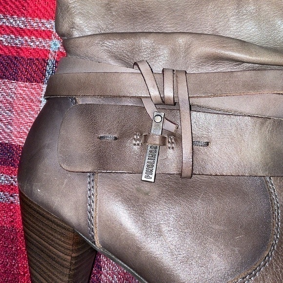 Pikolinos women’s boots ankle 40 9 9.5 bootie 2.5” heel leather brown Verona zip - Picture 6 of 8